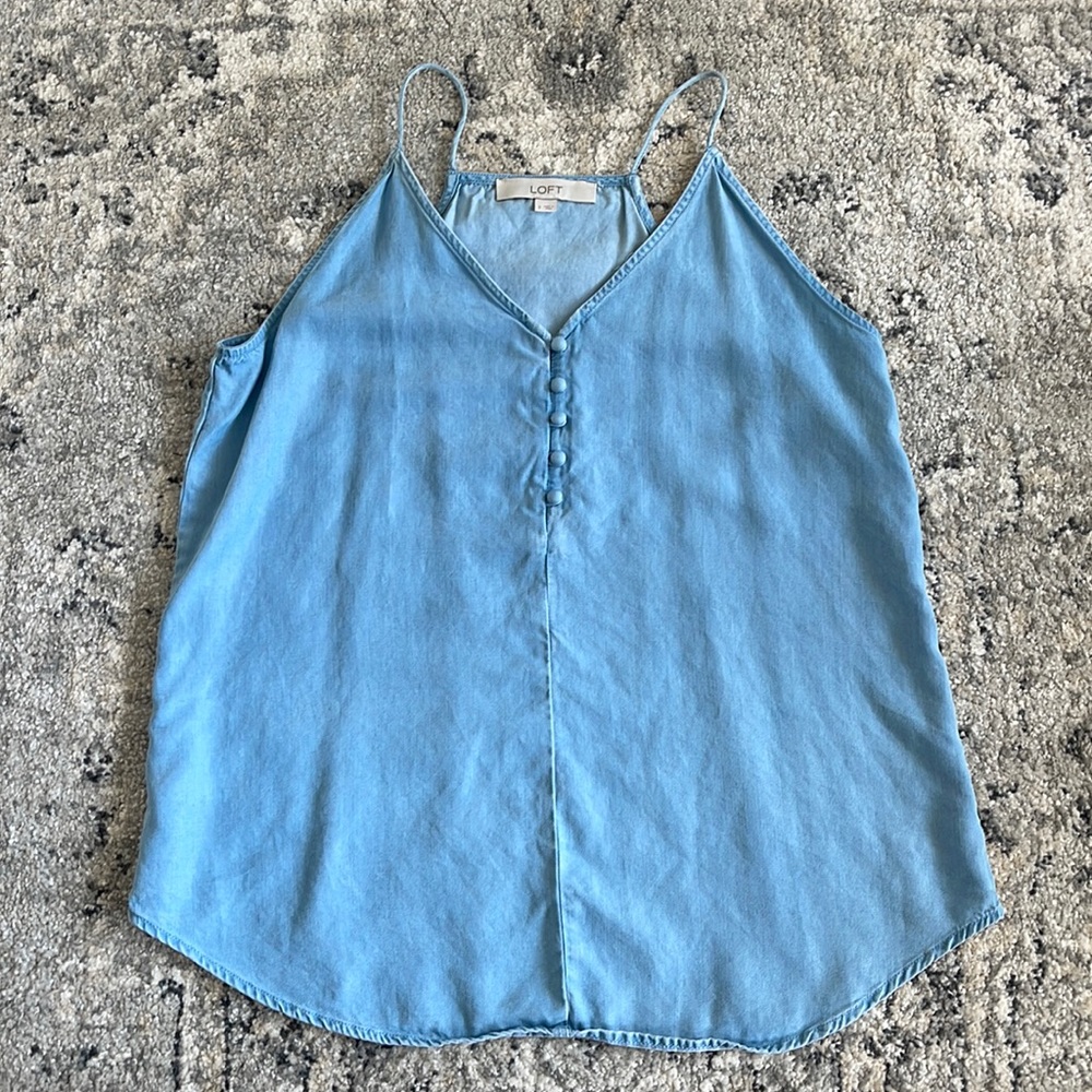 LOFT chambray tank